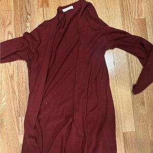 Honey Punch Deep Red Cardigan